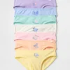 Braguitas tipo bikini para niños con los días de la semana (paquete de 7)