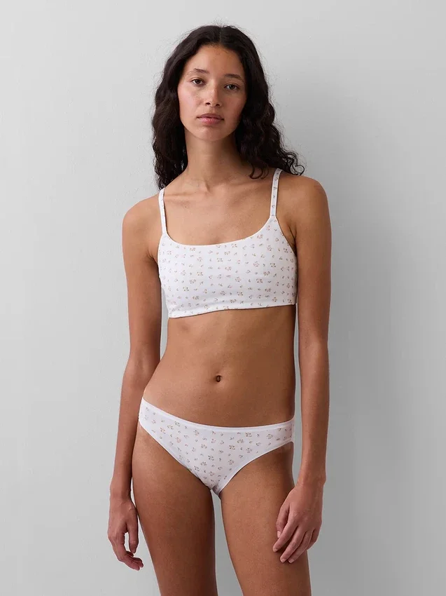 Bralette de algodón orgánico elástico