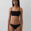 Bralette de algodón orgánico elástico