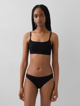 Bralette de algodón orgánico elástico