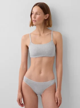 Bralette de algodón orgánico elástico