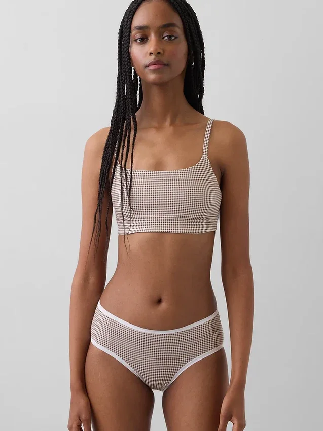 Bralette de algodón orgánico elástico