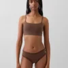 Bralette de algodón orgánico elástico