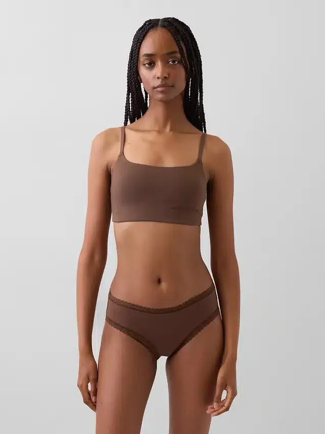 Bralette de algodón orgánico elástico