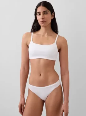 Bralette de algodón orgánico elástico