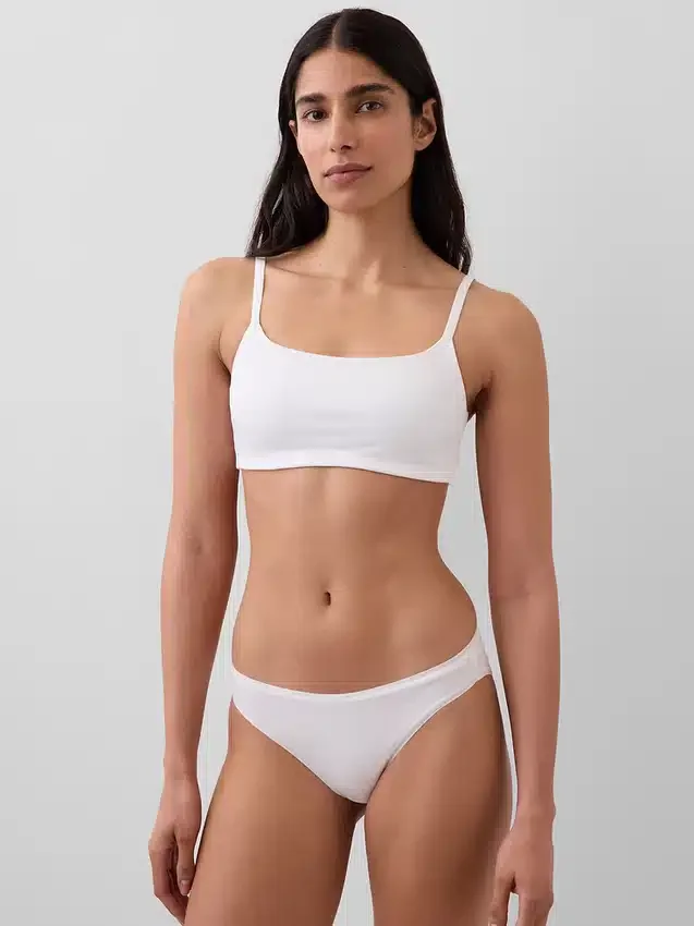 Bralette de algodón orgánico elástico