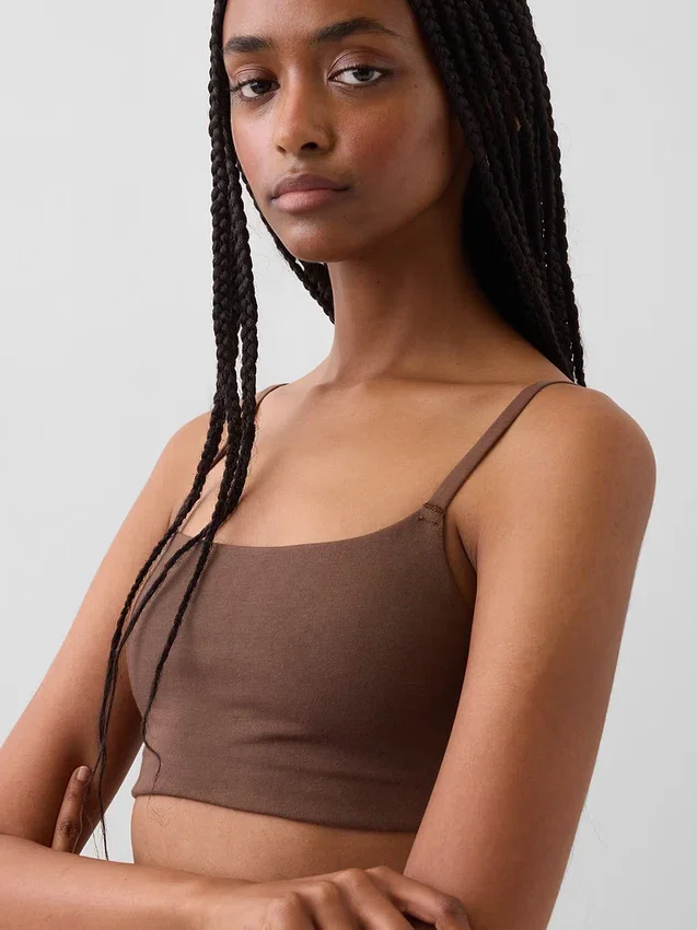Bralette de algodón orgánico elástico