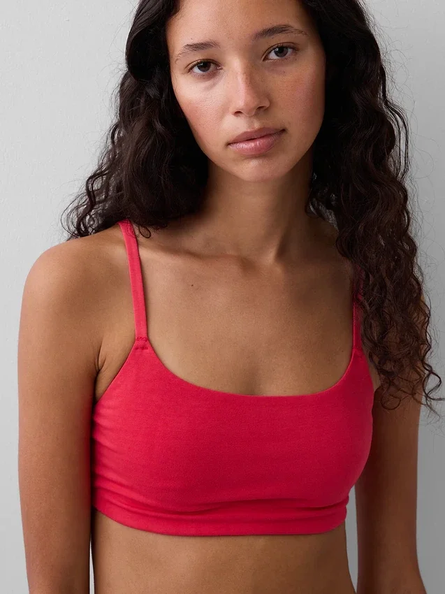Bralette de algodón orgánico elástico