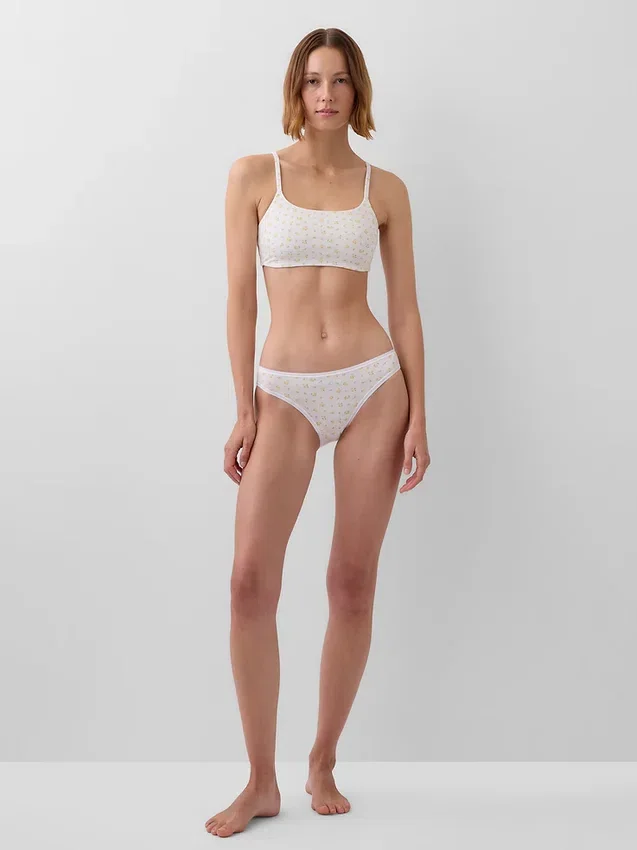 Bralette de algodón orgánico elástico