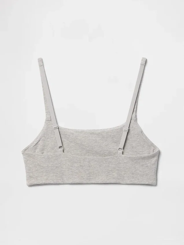 Bralette de algodón orgánico elástico