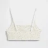 Bralette de algodón orgánico elástico