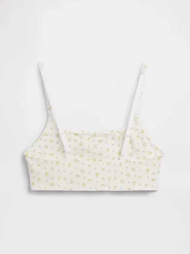 Bralette de algodón orgánico elástico