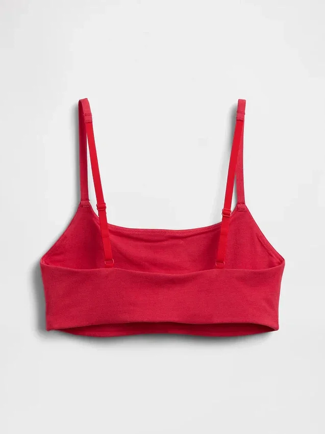 Bralette de algodón orgánico elástico