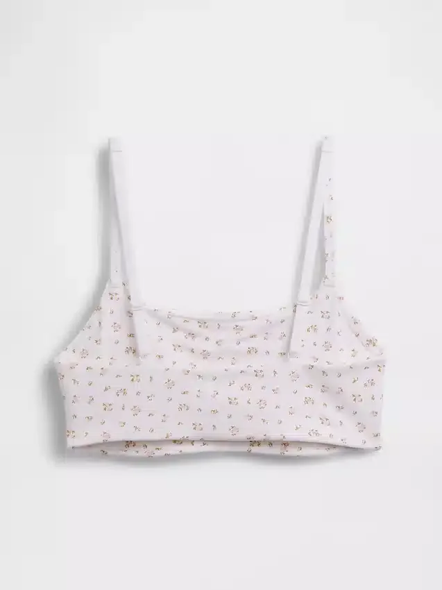 Bralette de algodón orgánico elástico