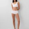 Bralette de algodón orgánico elástico con el Gap Logo