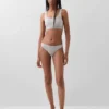 Bralette de algodón orgánico elástico con el Gap Logo