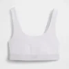 Bralette de algodón orgánico elástico con el Gap Logo
