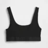 Bralette de algodón orgánico elástico con el Gap Logo