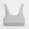 Bralette de algodón orgánico elástico con el Gap Logo