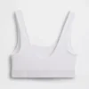 Bralette de algodón orgánico elástico con el Gap Logo