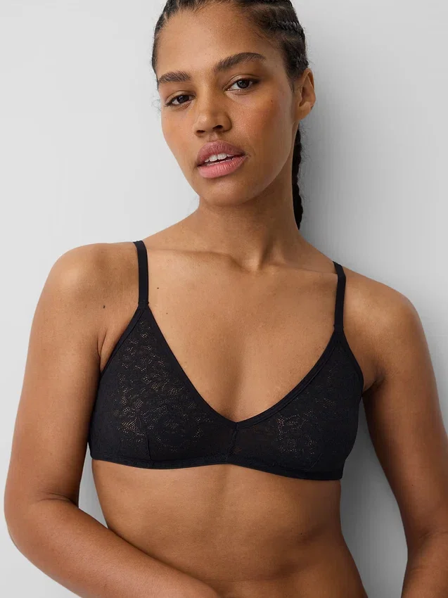 Bralette de encaje Madesoft con escote profundo