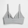 Bralette triangular sin costuras con tejido acanalado