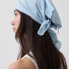 Bufanda tipo bandana con ojales, 100 % algodón