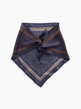 Bufanda triangular extragrande 100 % seda