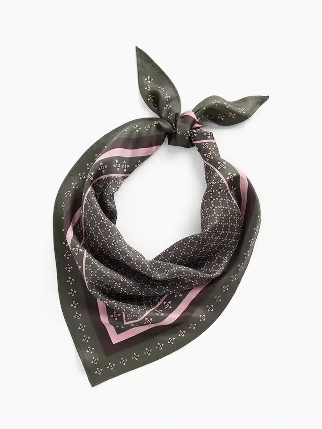Bufanda triangular extragrande 100 % seda