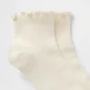 Calcetines acanalados con volantes
