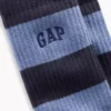 Calcetines cortos con logotipo y rayas de rugby