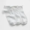 Calcetines cortos con volantes para niños (paquete de 3)