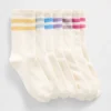 Calcetines cortos estilo universitario para niños (paquete de 7)