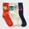 Calcetines cortos Marvel para bebés y niños (paquete de 4)