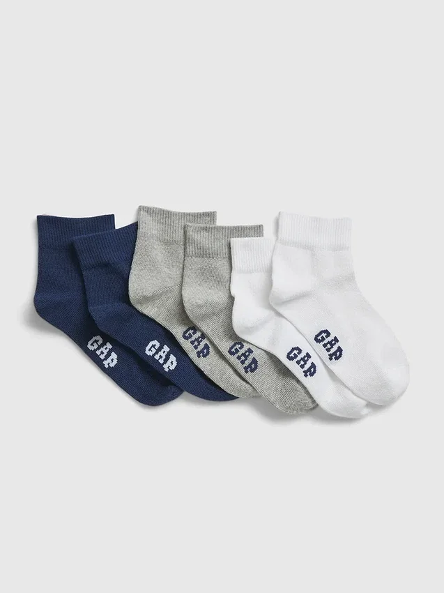 Calcetines cortos para niños (paquete de 3)