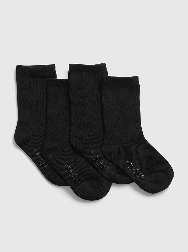 Calcetines cortos para niños pequeños (paquete de 4)