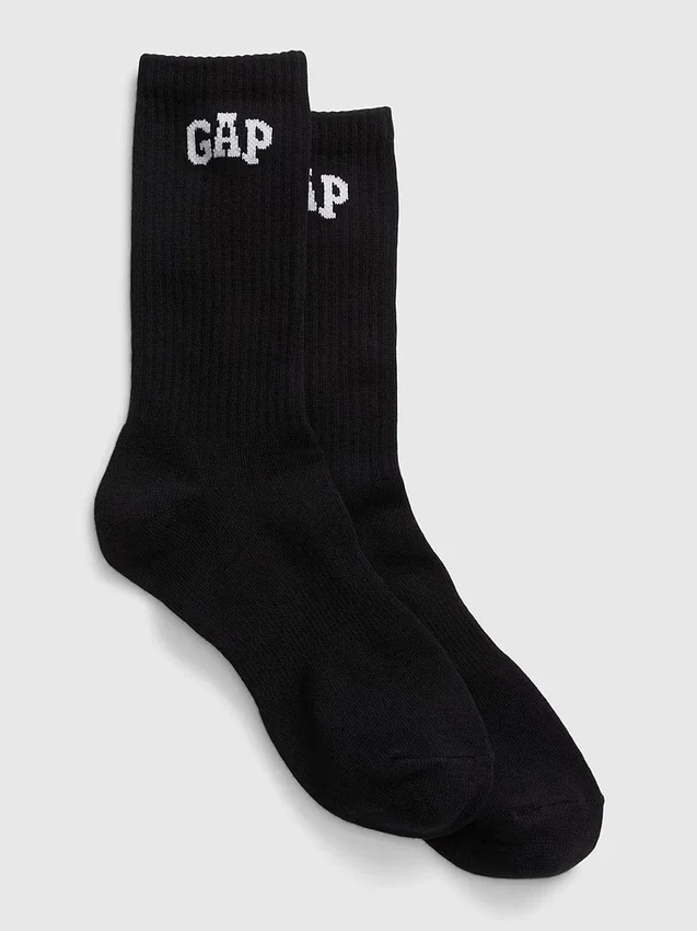 Calcetines de caña media con logotipo deportivo