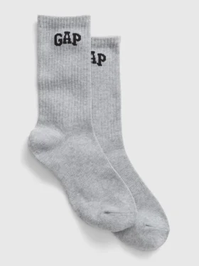 Calcetines de caña media con logotipo deportivo