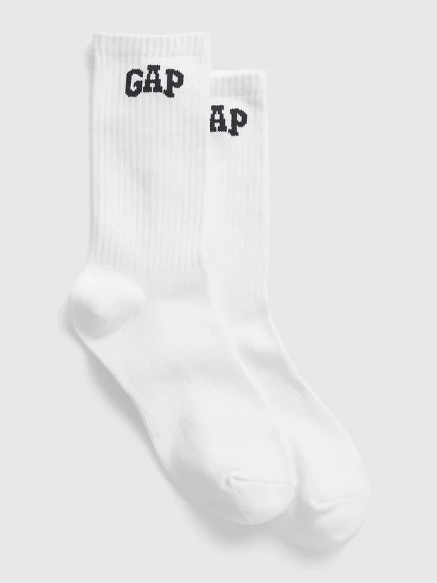 Calcetines de caña media con logotipo deportivo