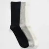 Calcetines de caña media (paquete de 3)