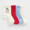 Calcetines de cuello alto Brannan Bear Americana para niños pequeños (paquete de 4)