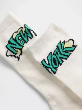 Calcetines de cuello alto con logotipo gráfico para niños (paquete de 3)