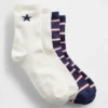 Calcetines de cuello alto para niños con estrellas (paquete de 2)