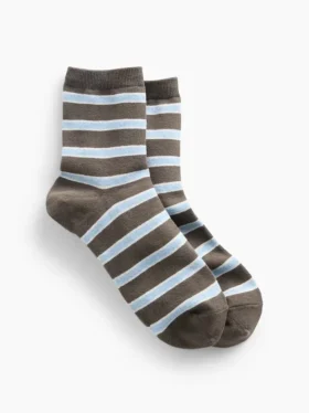 Calcetines de medio tobillo a rayas