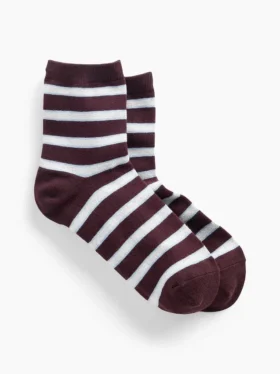 Calcetines de medio tobillo a rayas