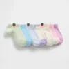 Calcetines invisibles de fresa para bebés y niños (paquete de 7)
