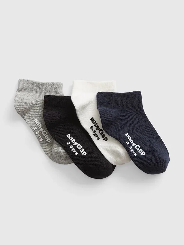 Calcetines invisibles para niños pequeños (paquete de 4)