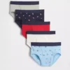 Calzoncillos «Americana» de algodón orgánico elástico para niños (paquete de 5)