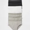 Calzoncillos de algodón orgánico elástico para niños (paquete de 7)