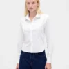 Camisa ajustada corta de algodón orgánico